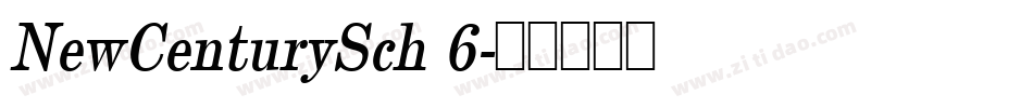 NewCenturySch 6字体转换